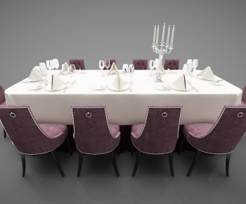 Modern Dining Table And Chairs-ID:640855076