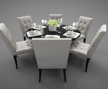 Modern Dining Table And Chairs-ID:408415081