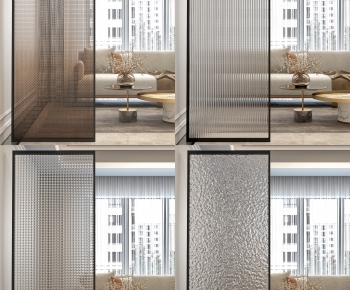 Modern Glass Screen Partition-ID:164745093