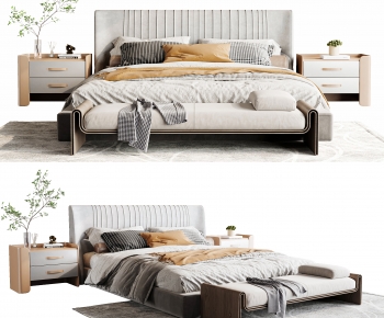 Modern Double Bed-ID:891710049