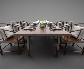 New Chinese Style Dining Table And Chairs-ID:288363939