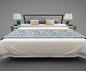 New Chinese Style Double Bed-ID:893611919