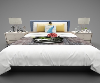 New Chinese Style Double Bed-ID:548214917