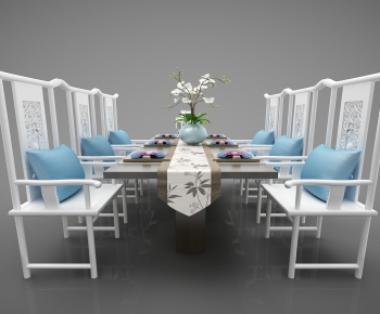 New Chinese Style Dining Table And Chairs-ID:959183931