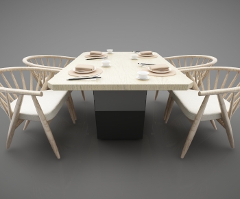 Modern Dining Table And Chairs-ID:573915009