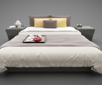 New Chinese Style Double Bed-ID:169735913