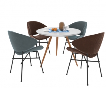 Modern Dining Table And Chairs-ID:376935011