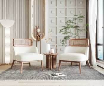 Wabi-sabi Style Lounge Chair-ID:703573948
