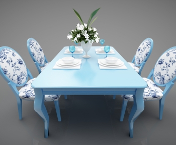Mediterranean Style Dining Table And Chairs-ID:337234974