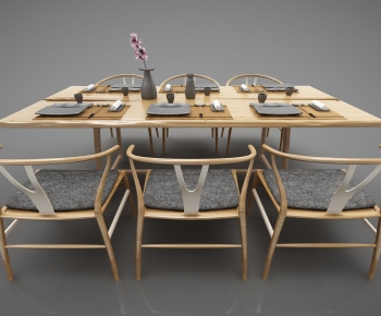 New Chinese Style Dining Table And Chairs-ID:941920315