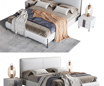 Modern Double Bed-ID:687328101