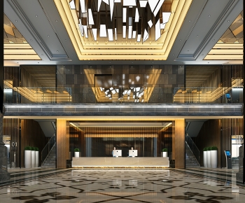 New Chinese Style Lobby Hall-ID:942545891