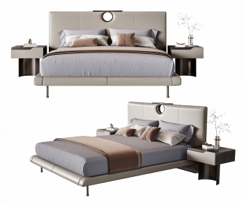 Modern Double Bed-ID:760332114