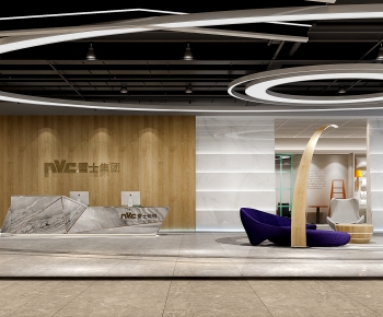 Modern Office Reception Desk-ID:652399065