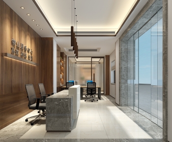 Modern Office Reception Desk-ID:187572001