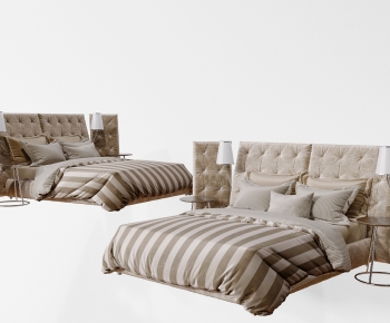 Nordic Style Double Bed-ID:274987943