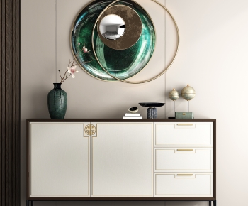 New Chinese Style Side Cabinet/Entrance Cabinet-ID:491355906