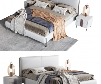 Modern Double Bed-ID:814798122
