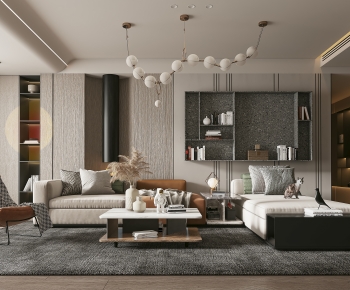 Modern A Living Room-ID:822922958