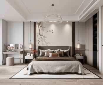 New Chinese Style Bedroom-ID:991662035