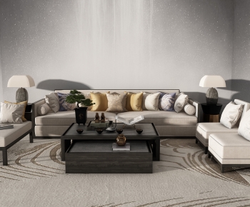 New Chinese Style Sofa Combination-ID:891683103