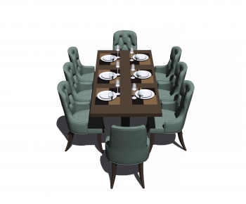 Classical Style Dining Table And Chairs-ID:250227931