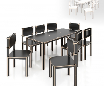 Modern Dining Table And Chairs-ID:498550896