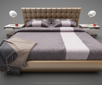 Modern Double Bed-ID:484819894