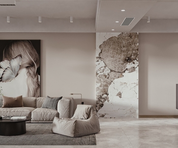 Wabi-sabi Style A Living Room-ID:747015001