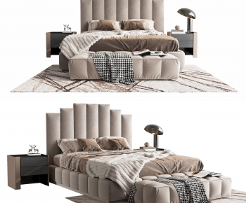 Modern Double Bed-ID:948405039