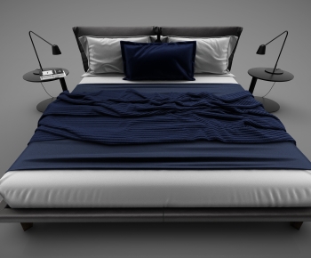 Modern Double Bed-ID:585911049