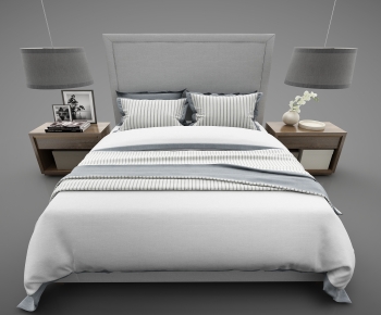 Modern Double Bed-ID:903518921