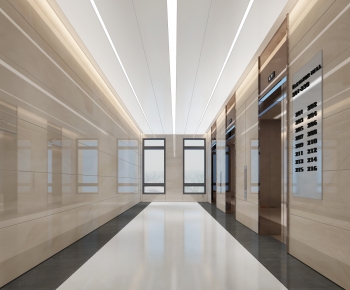 Modern Office Elevator Hall-ID:110373021