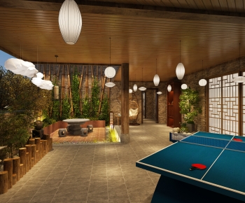 New Chinese Style Billiards Room-ID:448260077