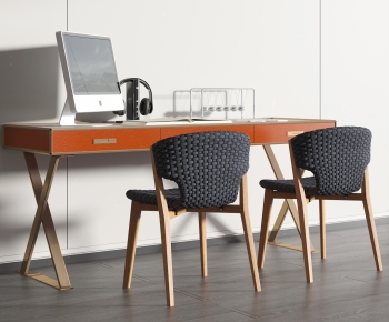 Modern Computer Desk And Chair-ID:409712089