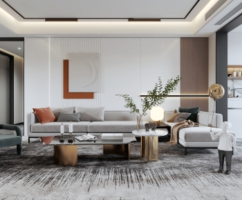 Modern A Living Room-ID:892159949