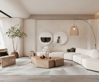 Wabi-sabi Style A Living Room-ID:766237029
