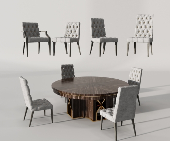 Simple European Style Dining Table And Chairs-ID:544090033