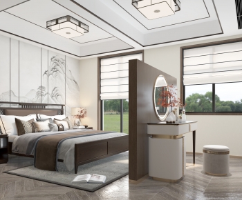 New Chinese Style Bedroom-ID:805792099