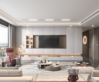 Modern A Living Room-ID:656125075