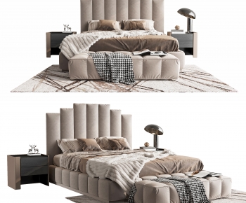 Modern Double Bed-ID:728965043