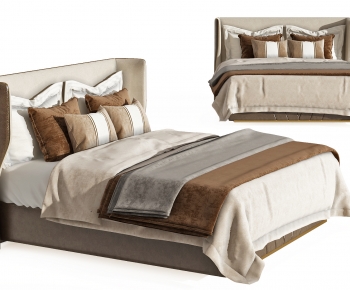 New Chinese Style Double Bed-ID:587614064