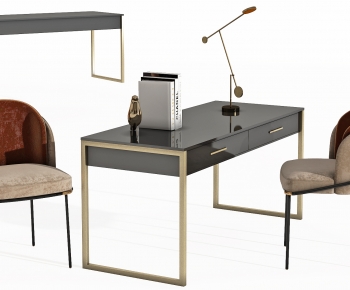 Modern Computer Desk And Chair-ID:608117108