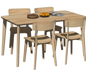 Nordic Style Dining Table And Chairs-ID:515640022