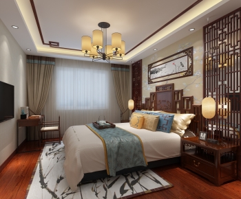 Chinese Style New Chinese Style Bedroom-ID:164777997