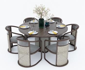 New Chinese Style Dining Table And Chairs-ID:190181026