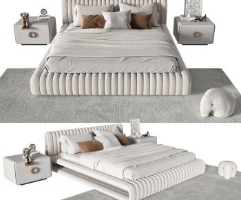 Modern Double Bed-ID:606867074