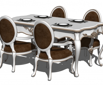 European Style Dining Table And Chairs-ID:807591926