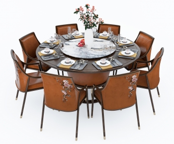 New Chinese Style Dining Table And Chairs-ID:139586932