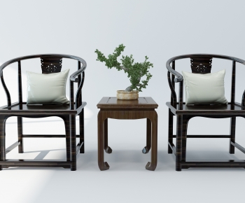 新中式实木圈椅-ID:171549088